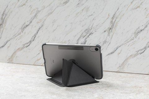 Moshi VersaCover - Etui origami iPad mini 6 (2021) z ładowaniem Apple Pencil (Charcoal Black)