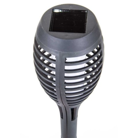 Pochodnia lampa solarna tańczące płomyki 12 led SMD szara