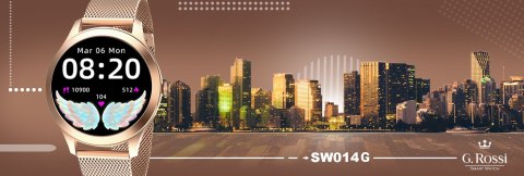 Damski SMARTWATCH G.Rossi SW014G -2 Różowe złoto