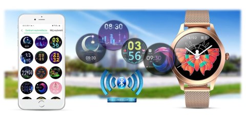 Damski SMARTWATCH G.Rossi SW014G -2 Różowe złoto