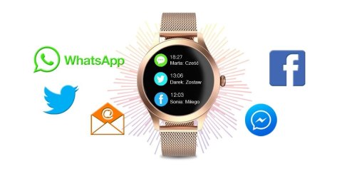 Damski SMARTWATCH G.Rossi SW014G -2 Różowe złoto