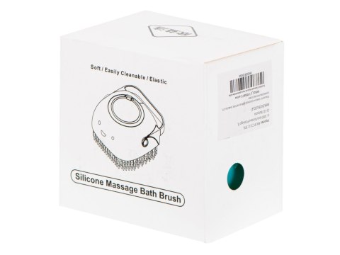 Szczotka silikonowa czyścik myjka do mycia psów kotów z dozownikiem miętowa