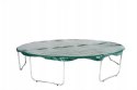 Trampolina Ogrodowa 374cm/12ft czarna Maxy Comfort PLUS Z Wewnętrzną siatką