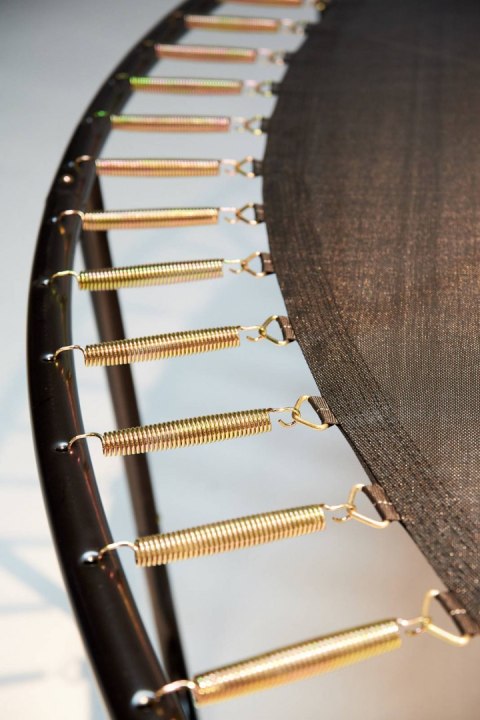 Trampolina Ogrodowa 374cm/12ft czarna Maxy Comfort PLUS Z Wewnętrzną siatką