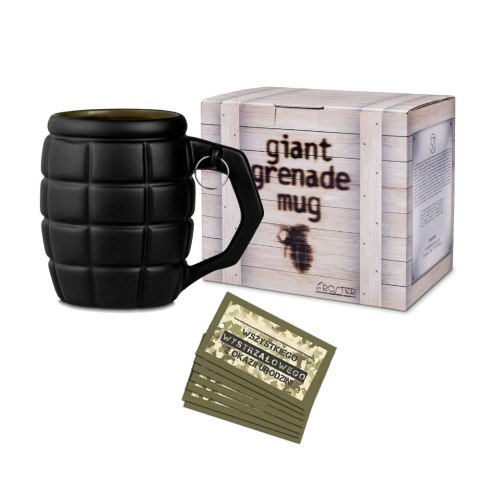 Gigantyczny Kubek Granat Czarny jak kufel do piwa