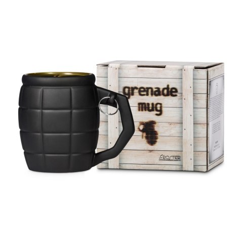 Kubek Granat Czarny 450ml prezent Dzień Chłopaka