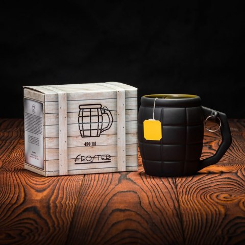 Kubek Granat Czarny 450ml prezent Dzień Chłopaka