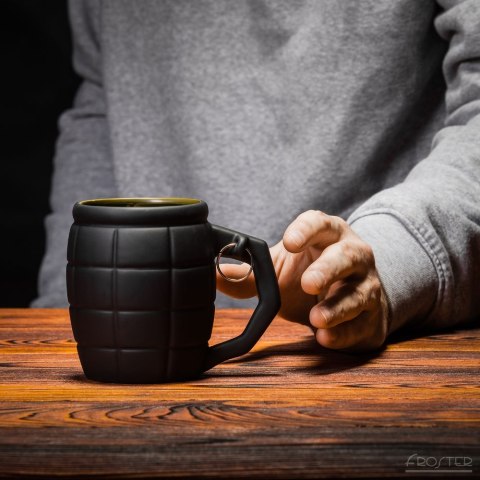 Kubek Granat Czarny 450ml prezent Dzień Chłopaka