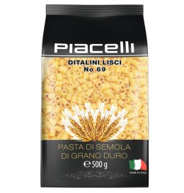 Piacelli Ditalini Lisci No 69 Makaron z Semoliny 500 g