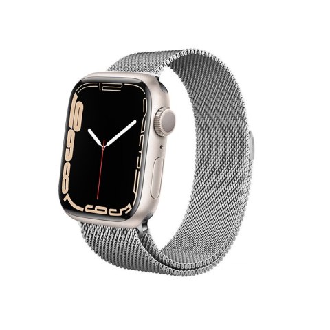 Crong Milano Steel - Pasek ze stali nierdzewnej do Apple Watch 38/40 mm (srebrny)
