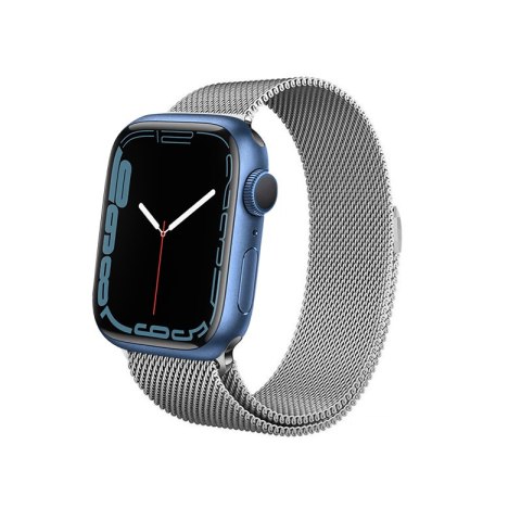 Crong Milano Steel - Pasek ze stali nierdzewnej do Apple Watch 42/44 mm (srebrny)