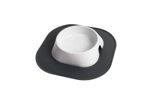 Mata 32x32cm pod miski CZARNA FIBOO