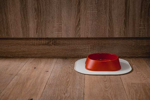 Mata 32x32cm pod miski CZARNA FIBOO