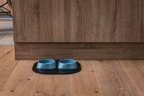 Mata 32x32cm pod miski CZARNA FIBOO