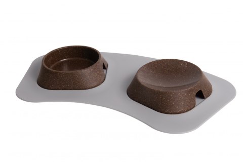 Mata 43x22cm pod miski CZARNA FIBOO