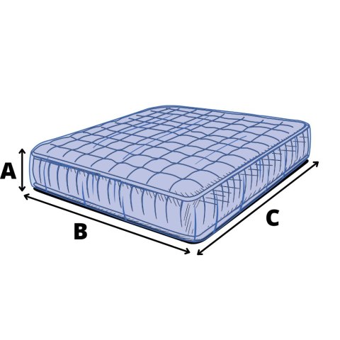 Pokrowiec z folii na materac 208|3 x 248|9cm GRUBY 37|5 mikronów