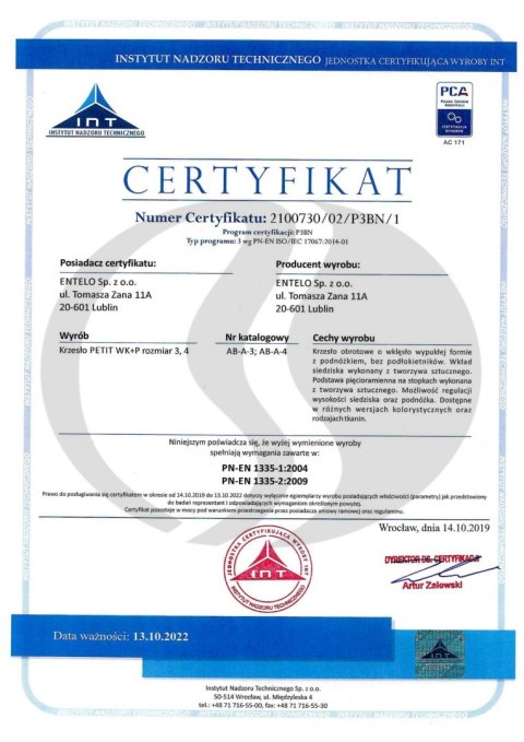 Petit Biały Monolith 24 rozmiar 3 WK+P