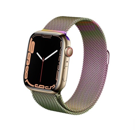 Crong Milano Steel - Pasek ze stali nierdzewnej do Apple Watch 38/40 mm (opalizujący)