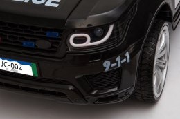 AUTO SUV POLICYJNY NA AKUMULATOR, MIĘKKIE SIEDZENIE, MĘKKIE KOŁA/JC002