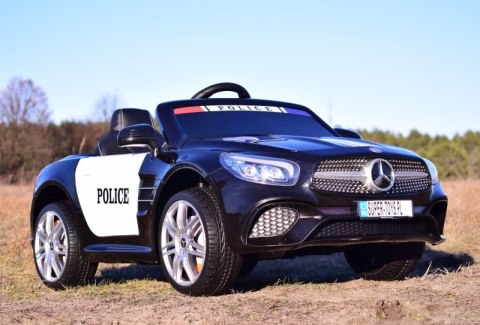 MERCEDES POLICJA SL500, MIĘKKIE SIEDZENIE , MIEKKIE KOŁA, SYSTEM ESW, RADIO FM /S301