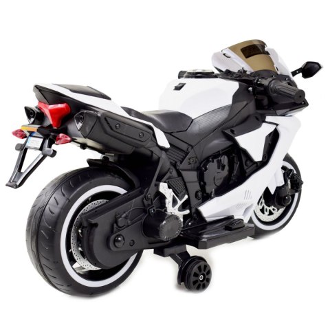 NAJNOWSZY WIELKI MOTOR ŚCIGACZ- ŚWIECĄCE KOŁA ,PANEL, DŹWIĘKI, GAZ W RĄCZCE /QD1900