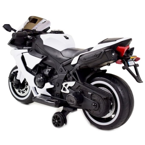 NAJNOWSZY WIELKI MOTOR ŚCIGACZ- ŚWIECĄCE KOŁA ,PANEL, DŹWIĘKI, GAZ W RĄCZCE /QD1900