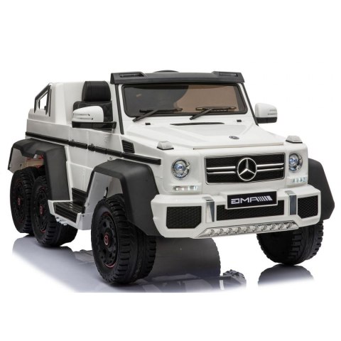 MEGA POJAZD- ORYGINALNY MERCEDES G63, NAPĘD 6X6, MIĘKKIE KOŁA, MIĘKKIE SIEDZENIE, SIEDZENIE DLA RODZICA, 12v14AH/SX-1888