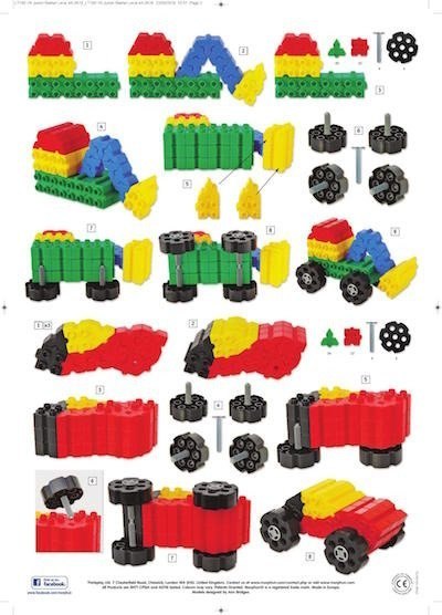 Morphun Starter Pojazdy 200 el. - Klocki konstrukcyjne