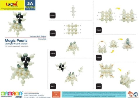 Klocki Loowi - Zestaw Black&White 125 el.