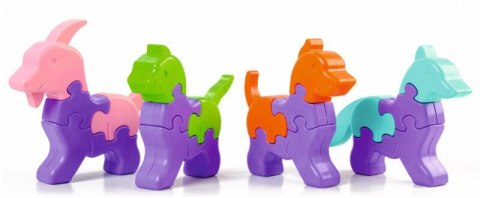 3D Puzzle zwierzęta 64 el.