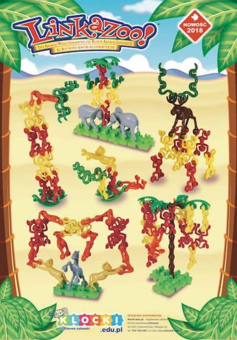 Zwierzątka LinkaZoo 216 el. - klocki edukacyjne