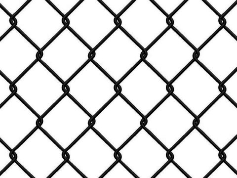 Siatka powlekana PCV - wys. 1,00 m , drut 3,7 mm - czarna - 10m