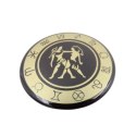 Bliźnięta - znak zodiaku - magnes. Śr. 6cm; metal emaliowany - BLI