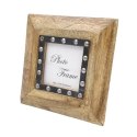 Drewniana ramka na zdjęcia 30071 - format 10x10cm