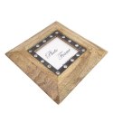Drewniana ramka na zdjęcia 30071 - format 10x10cm