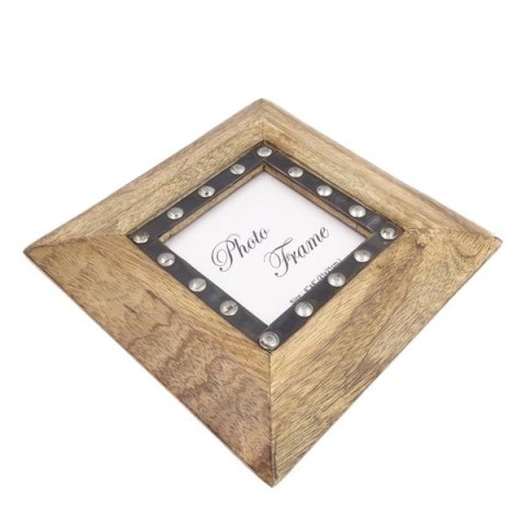 Drewniana ramka na zdjęcia 30071 - format 10x10cm