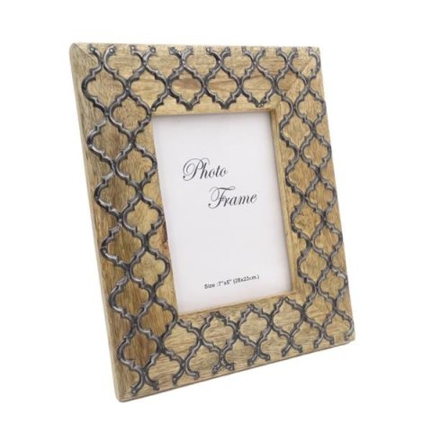 Drewniana ramka na zdjęcia - A-1155- koniczynka marokańska pod format zdjęcia 13x18cm