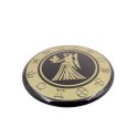 Panna -znak zodiaku - magnes. Śr. 6cm; metal emaliowany - PAN