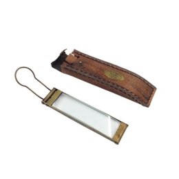 Prostokątna lupa MFK w skórzanym etui