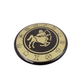 Strzelec - znak zodiaku - magnes. Śr. 6cm; metal emaliowany
