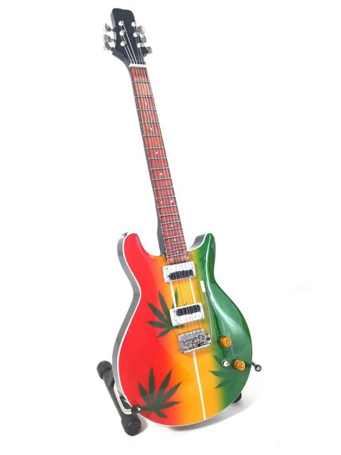 Mini gitara -Bob Marley -Tribute - Ganja, skala 1:4; MGT-0468