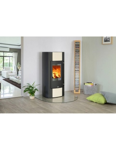 Podstawa szklana hartowana - szyba pod Piec lub Kominek 80x70 cm CZARNA