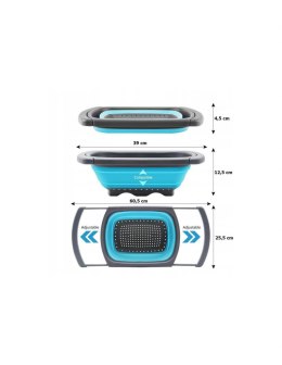 Składany Druszlak Cedzak Sitko - Koszyk z uchwytem