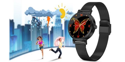 Zegarek Damski RUBICON SMARTWATCH RNBE64-3 ROSE BLACK