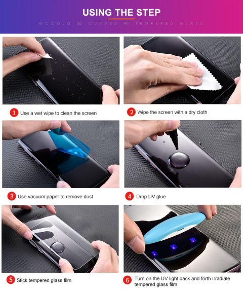 Mocolo 3D UV Glass - Szkło ochronne UV na cały ekran Samsung Galaxy S22