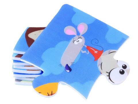 Puzzle piankowe ZWIERZĘTA Kolorowa mata dla niemowląt 90x90cm ZA3151