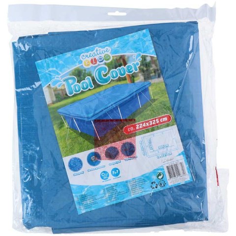 Creative Kids - pokrywa, przykrycie do basenu 224x325 cm (niebieski)