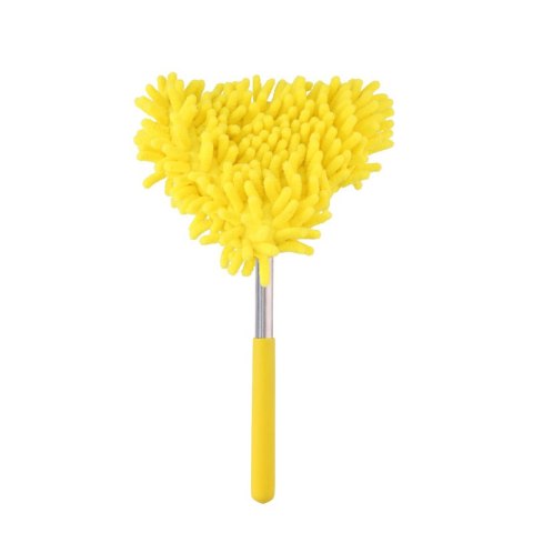 Lifetime - teleskopowa miotełka, ściereczka do kurzu, frędzle z mikrofibry 34-96 cm (żółty)