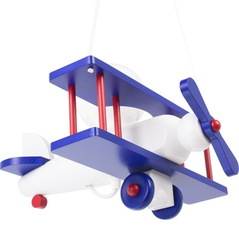 Samolot mały niebiesko-biało-czerwony