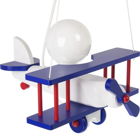 Samolot mały niebiesko-biało-czerwony